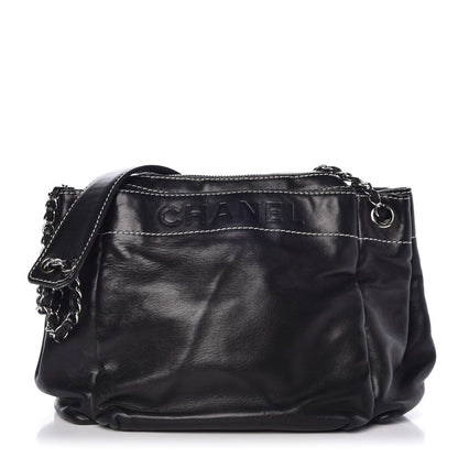 Chanel Lambskin Lax Accordion Hobo Black 1 of 7