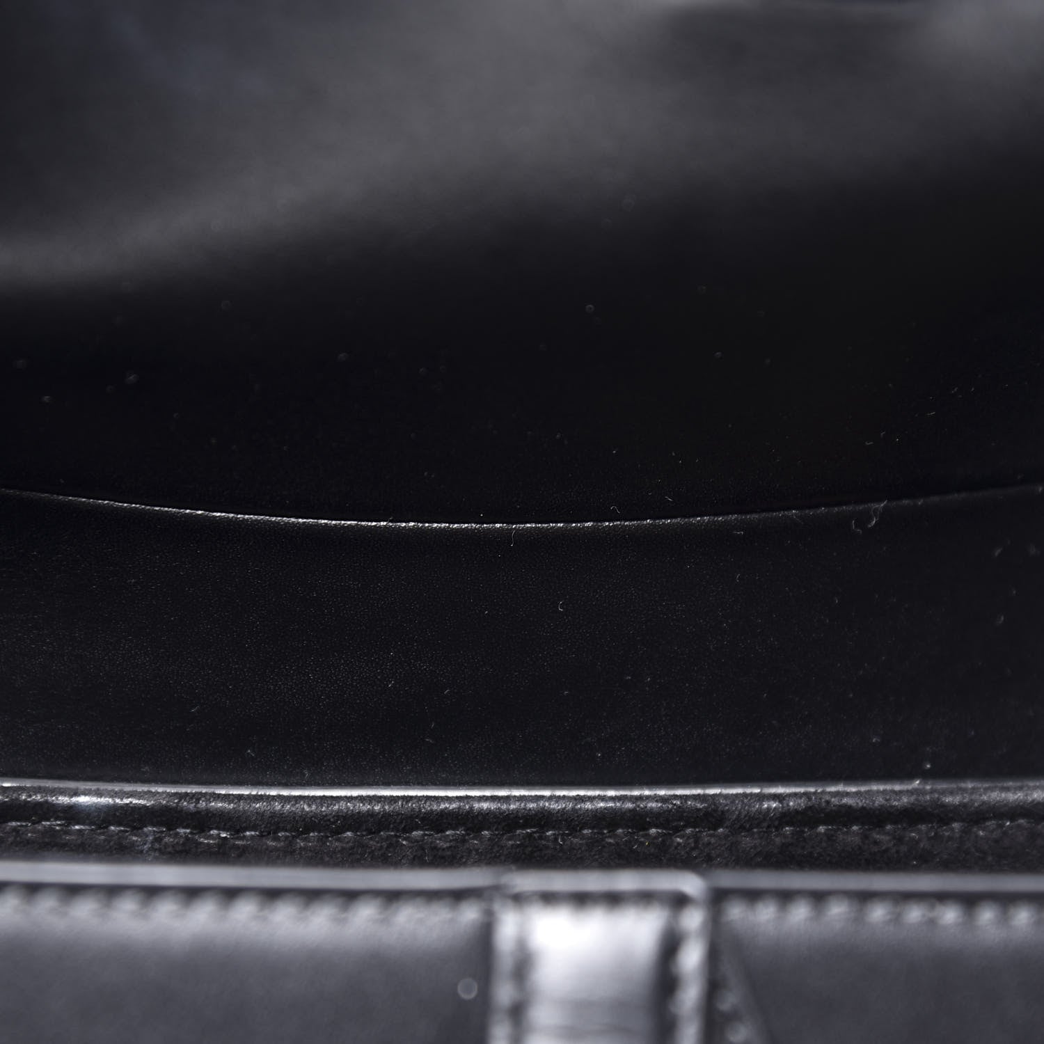 Christian Dior Calfskin Saddle Bag Black 8 of 10