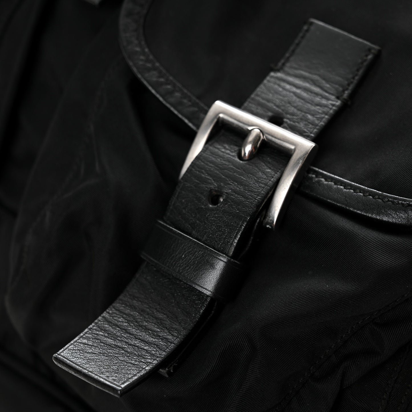 Nylon Vela Large Backpack Black