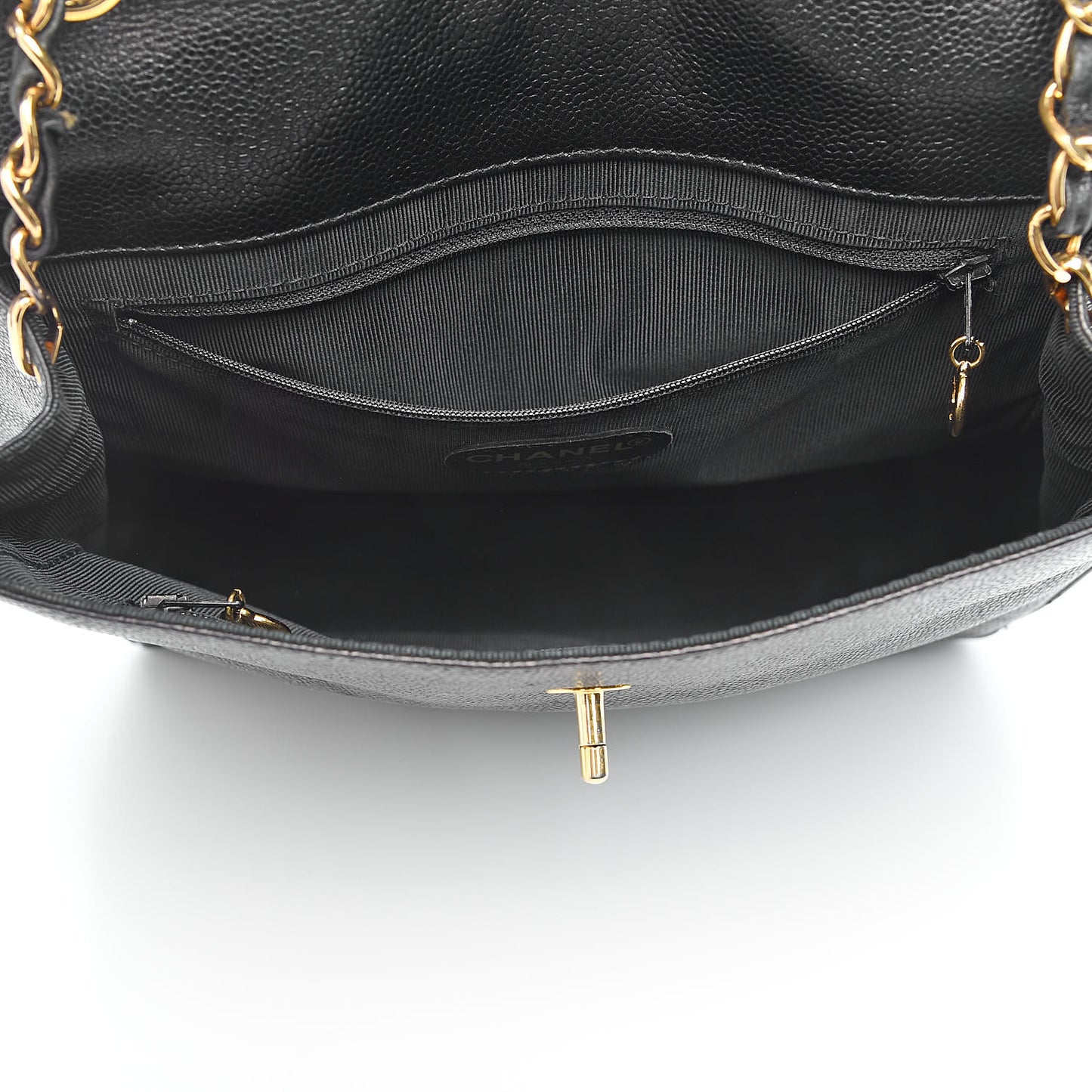 Caviar CC Shoulder Bag Black