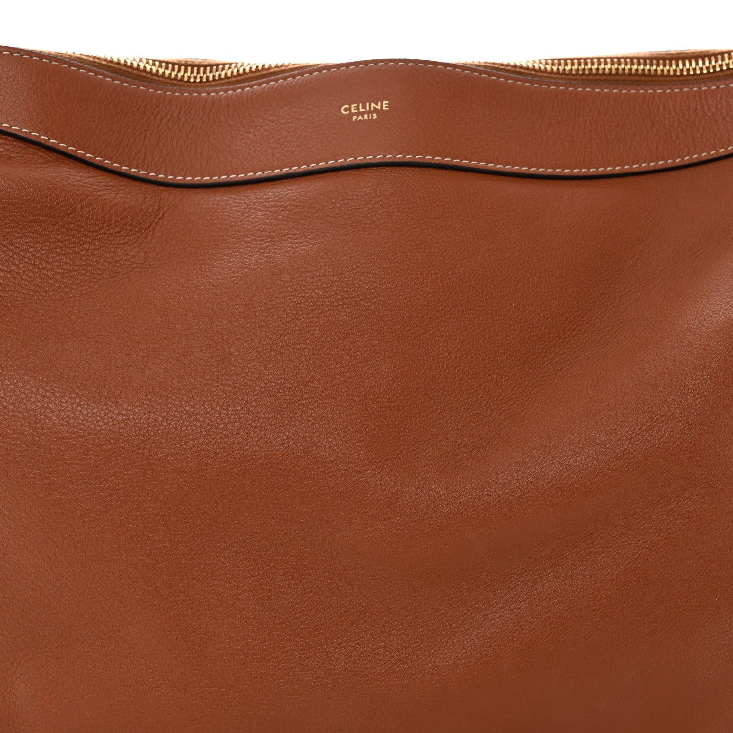 Celine Supple Calfskin Large Romy Shoulder Bag Tan 8 of 10