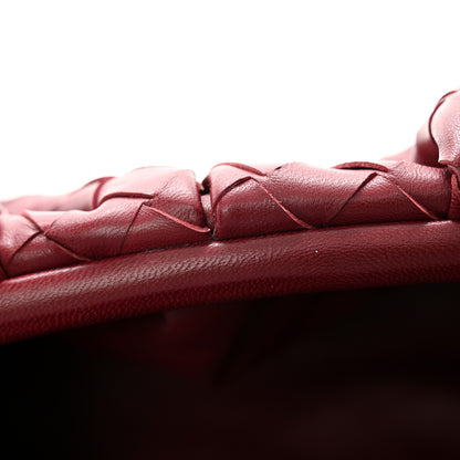 Bottega Veneta Nappa Maxi Intrecciato The Pouch Oversized Clutch Bordeaux 10 of 10