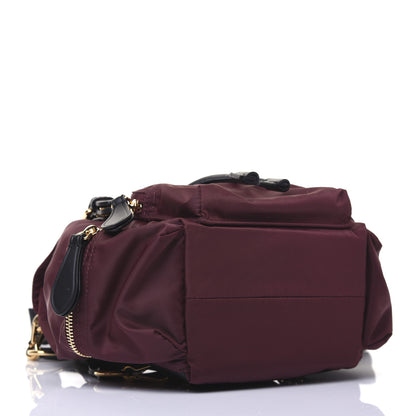 Burberry Nylon Small Rucksack Backpack Burgundy Red 3 of 20