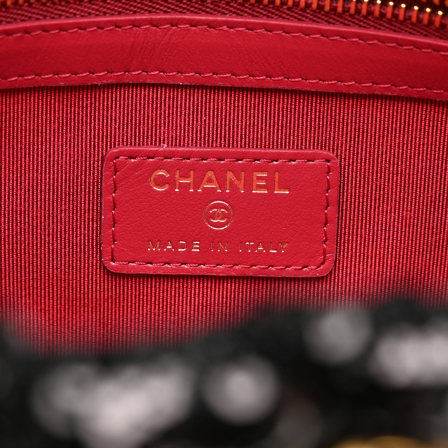 Chanel Sequins Quilted Large Chanel 19 Pouch Black 7 of 9
