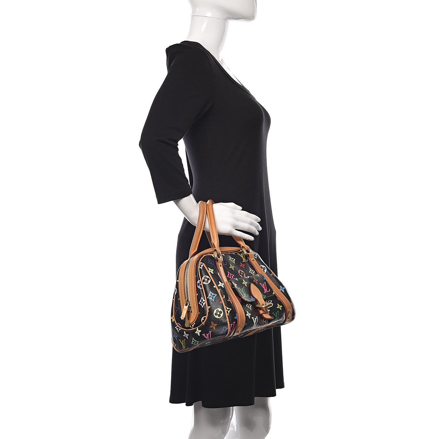 Louis Vuitton Monogram Multicolor Priscilla Black 2 of 12