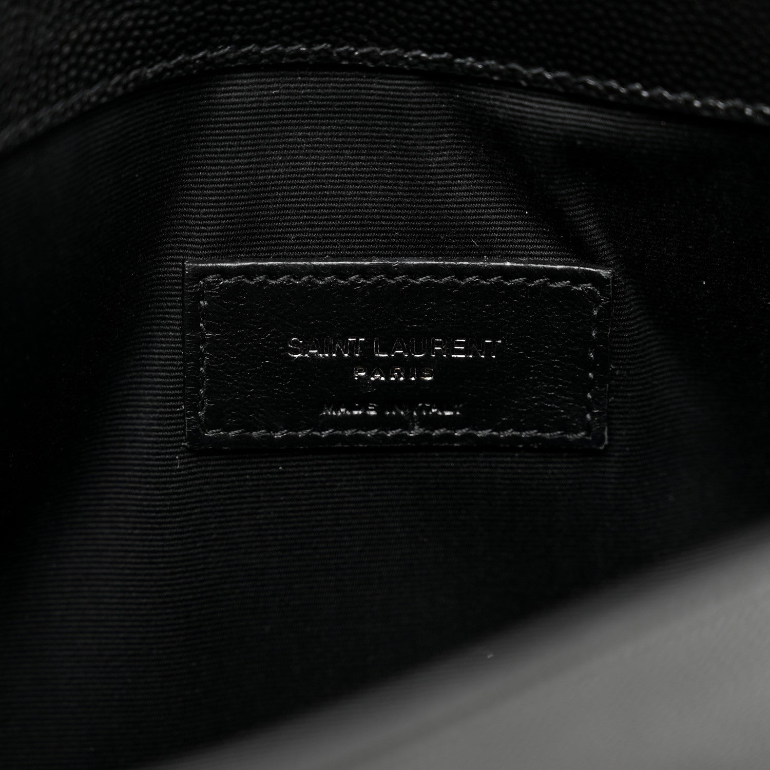 Saint Laurent Grain De Poudre Uptown Pouch Black 6 of 6