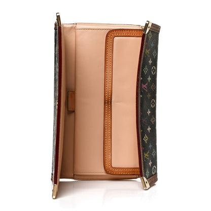 Louis Vuitton Monogram Multicolor Porte Tresor International Wallet Black 5 of 12