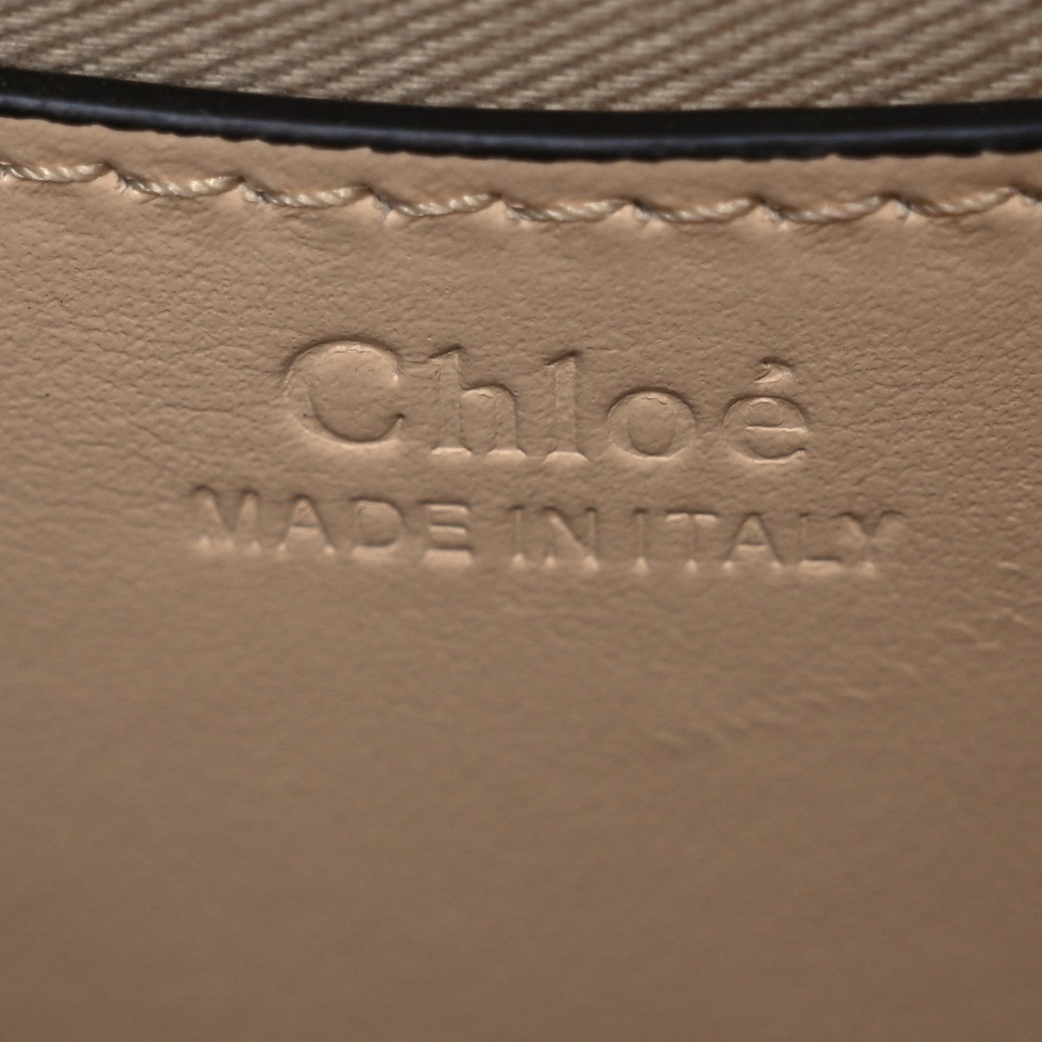 Chloe Calfskin Crocodile Embossed Small Tess Bag White Beige 6 of 14