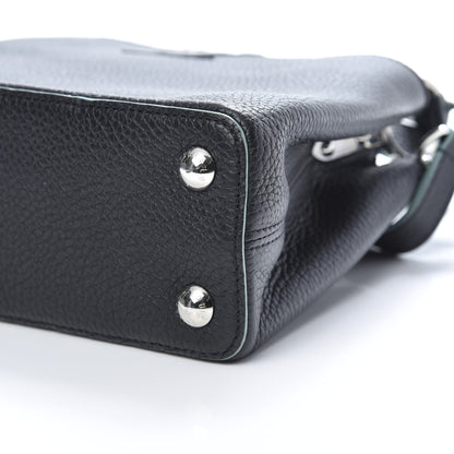 Louis Vuitton Taurillon Capucines BB Black Turquoise 10 of 10