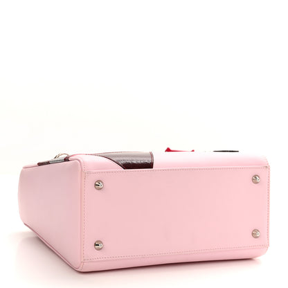 Christian Dior Calfskin Patent Embroidered Valentines Day Heart Medium Lady Dior Pink Multicolor 4 of 11