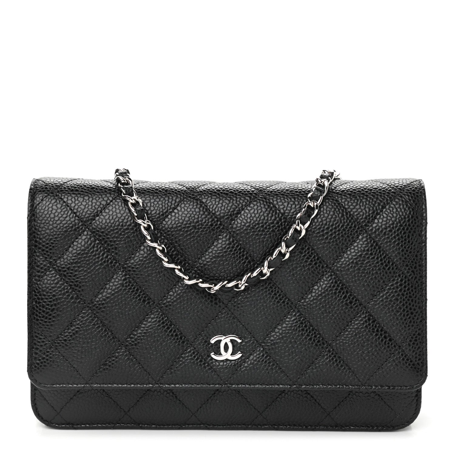Chanel Caviar Quilted Wallet On Chain WOC Black 1 of 10