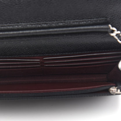 Chanel Caviar Quilted Wallet On Chain WOC Black 5 of 10