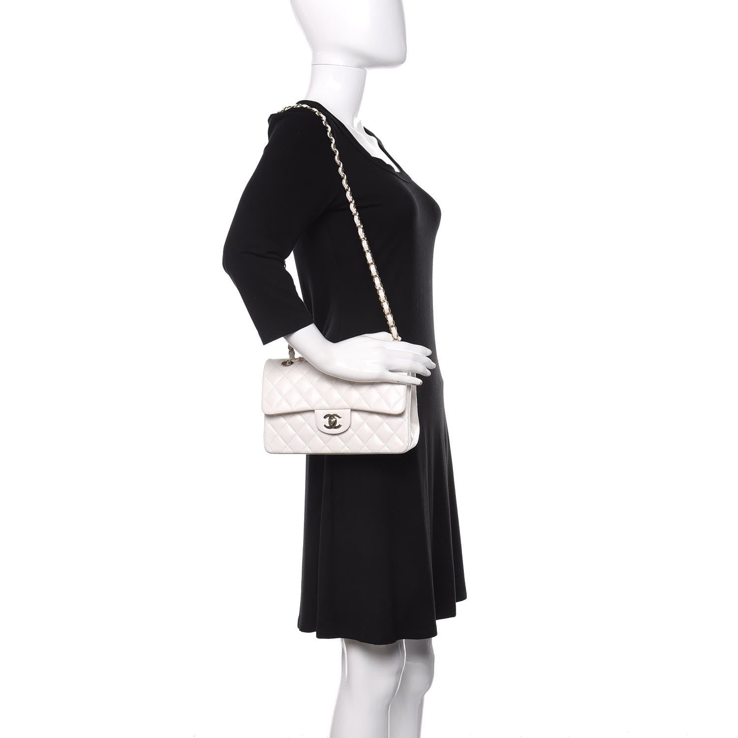 Chanel Caviar Quilted Small Double Flap White 2 of 11