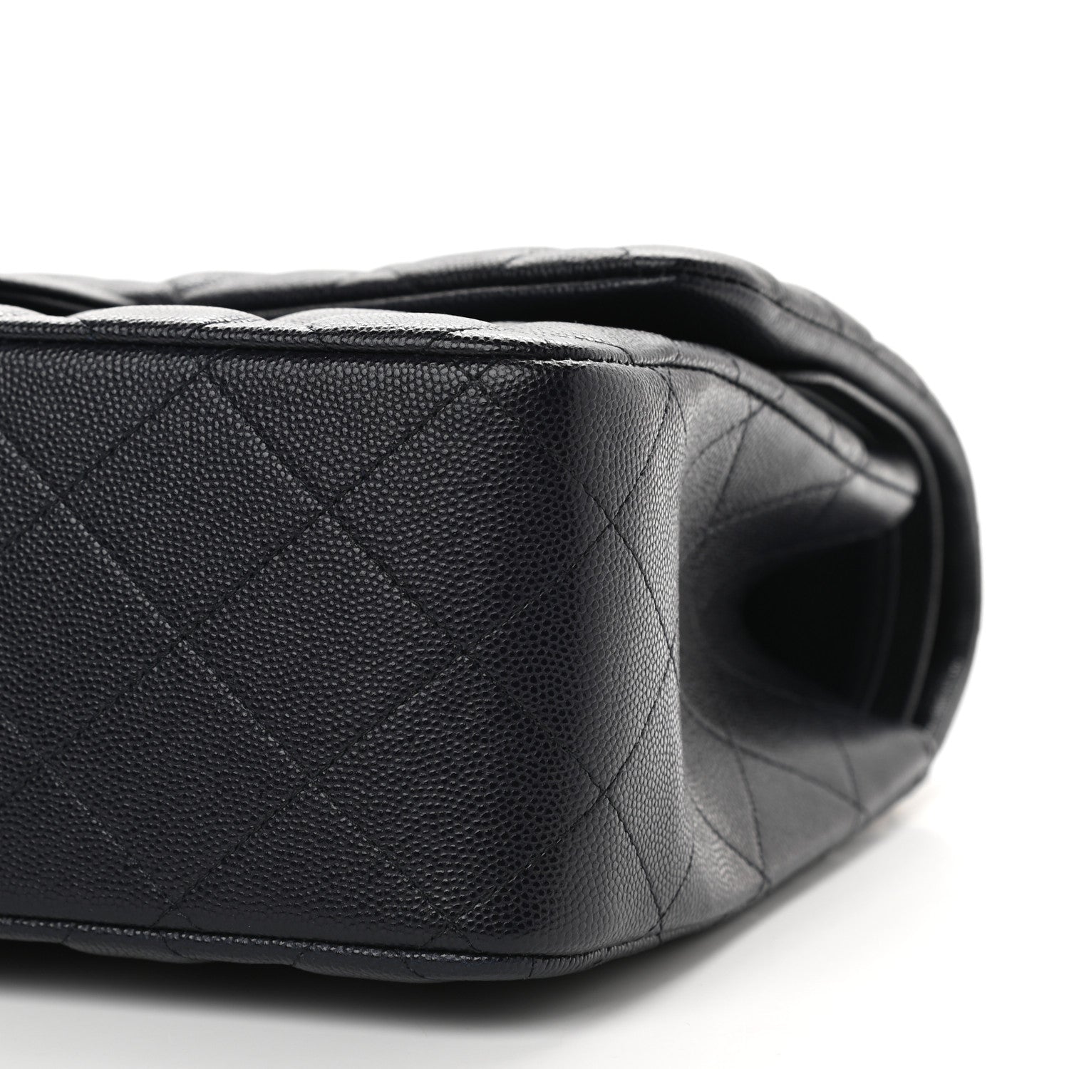 Chanel Caviar Quilted Jumbo Double Flap Navy Blue 9 of 9