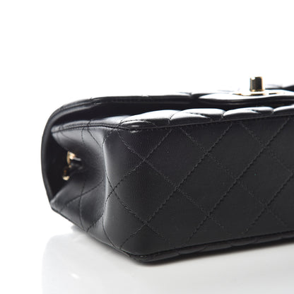 Chanel Lambskin Quilted Mini Rectangular Flap Black 5 of 10