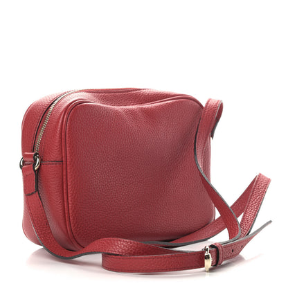 Gucci Pebbled Calfskin Small Soho Disco Bag Tabasco Red 2 of 5