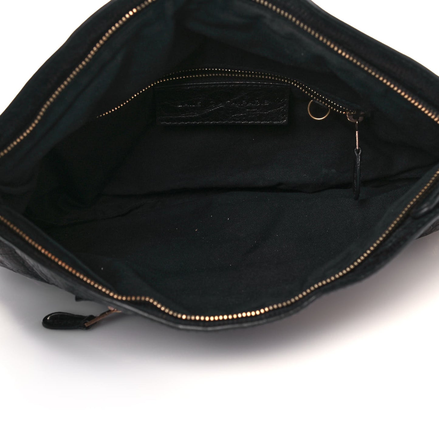Agneau Giant 12 Gold Hardware Premier Clutch Black