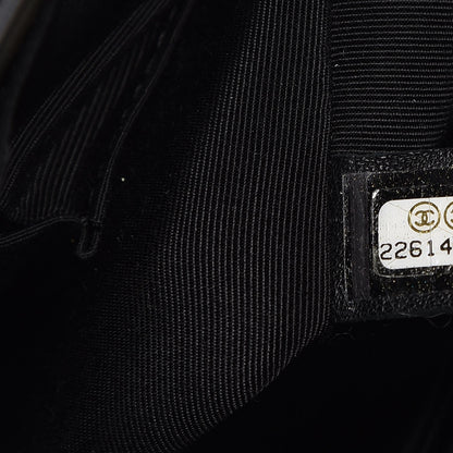 Chanel Calfskin Chevron Quilted Large Boy Flap Black 7 of 10
