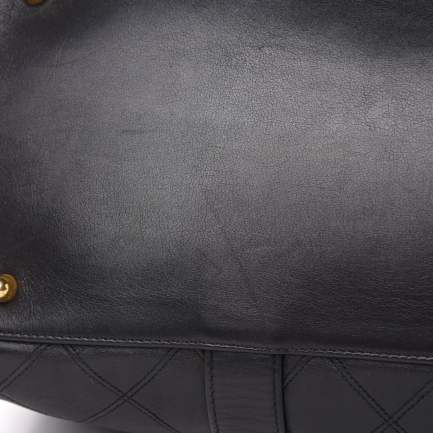 Chanel Calfskin Stitched CC Boston Black 11 of 13