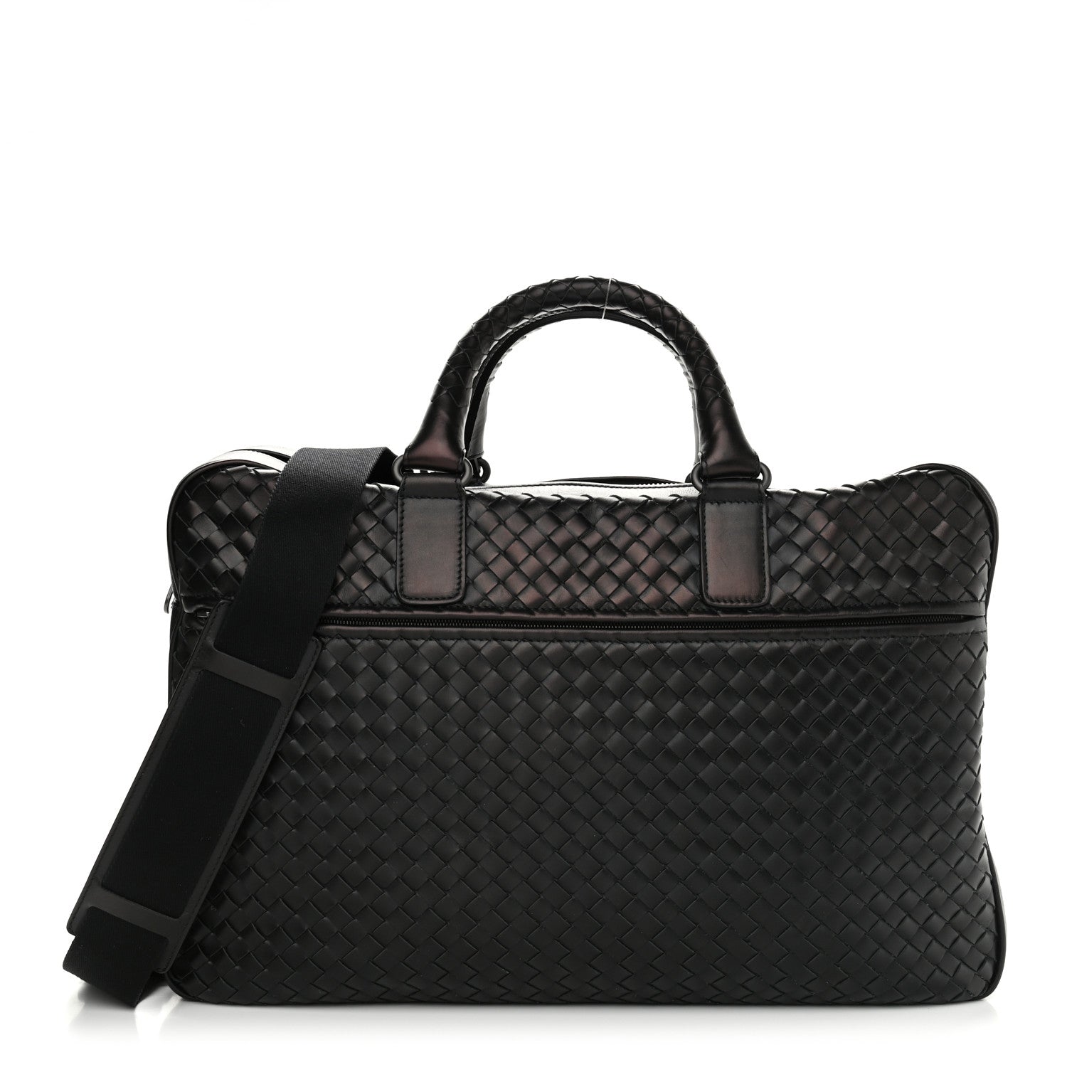 Bottega Veneta Nappa Intrecciato Briefcase Black 1 of 7