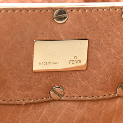 Fendi Crinkled Lambskin Mia Tote Camel 6 of 10