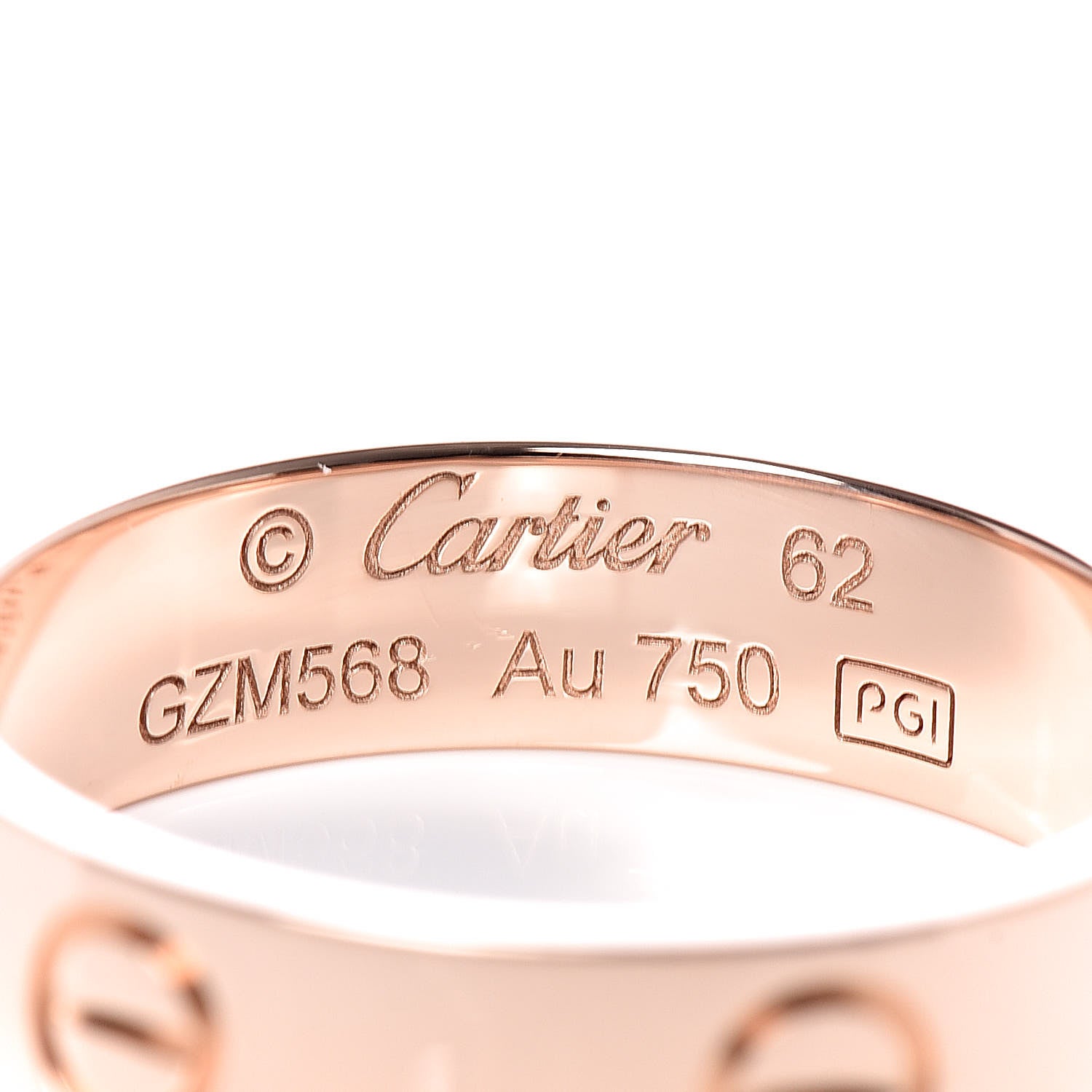Cartier 18K Pink Gold 5.5mm LOVE Ring 62 10 4 of 4