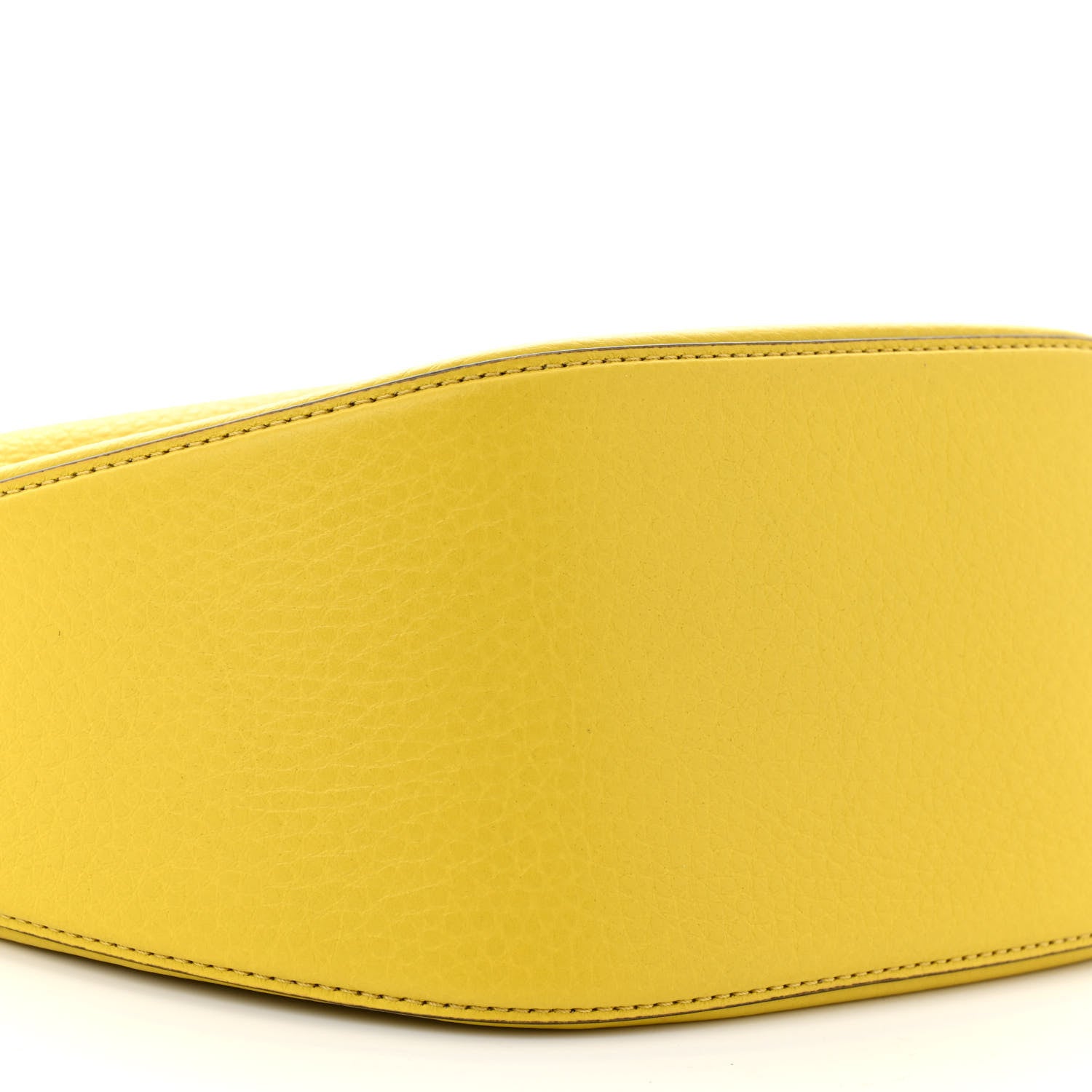 Valentino Garavani Grainy Calfskin Small Vlogo Moon Hobo Bag Cedar Yellow 8 of 9