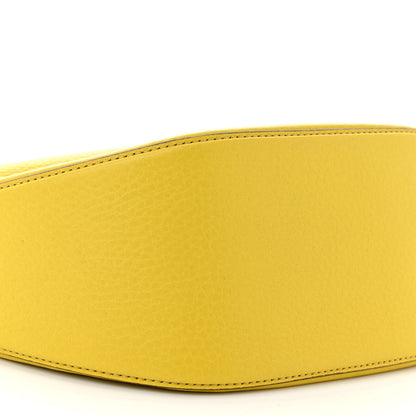 Valentino Garavani Grainy Calfskin Small Vlogo Moon Hobo Bag Cedar Yellow 8 of 9