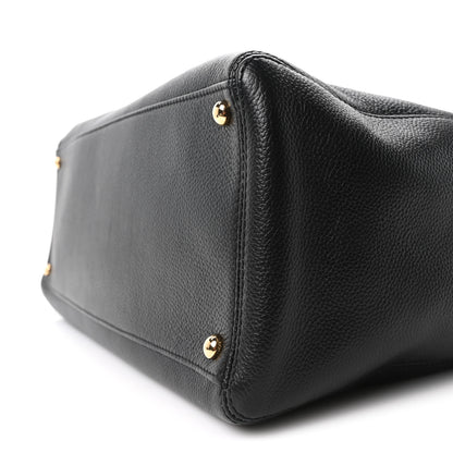 Chanel Calfskin Cerf Executive Shopper Tote Black 10 of 10