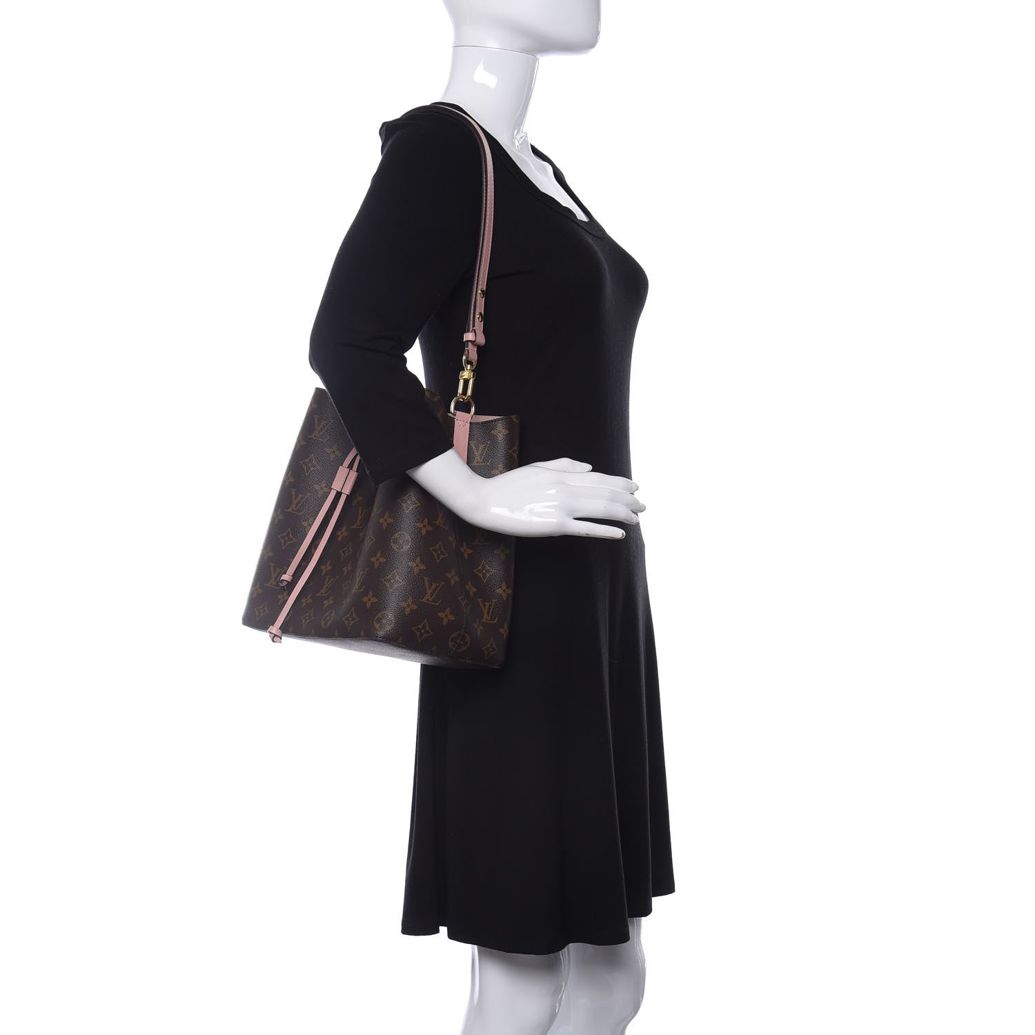 Louis Vuitton Monogram Neonoe MM Rose Poudre 2 of 9