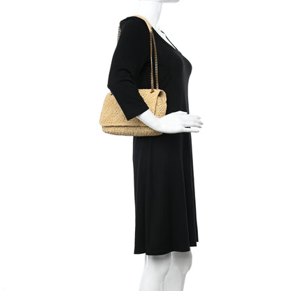 Saint Laurent Raffia Monogram Medium Jamie Natural Avorio 2 of 14