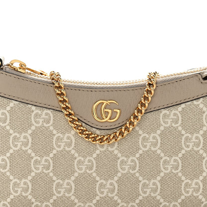Gucci GG Supreme Monogram Textured Dollar Calfskin Web Mini Ophidia GG Handbag Beige Mystic White Oatmeal 8 of 11