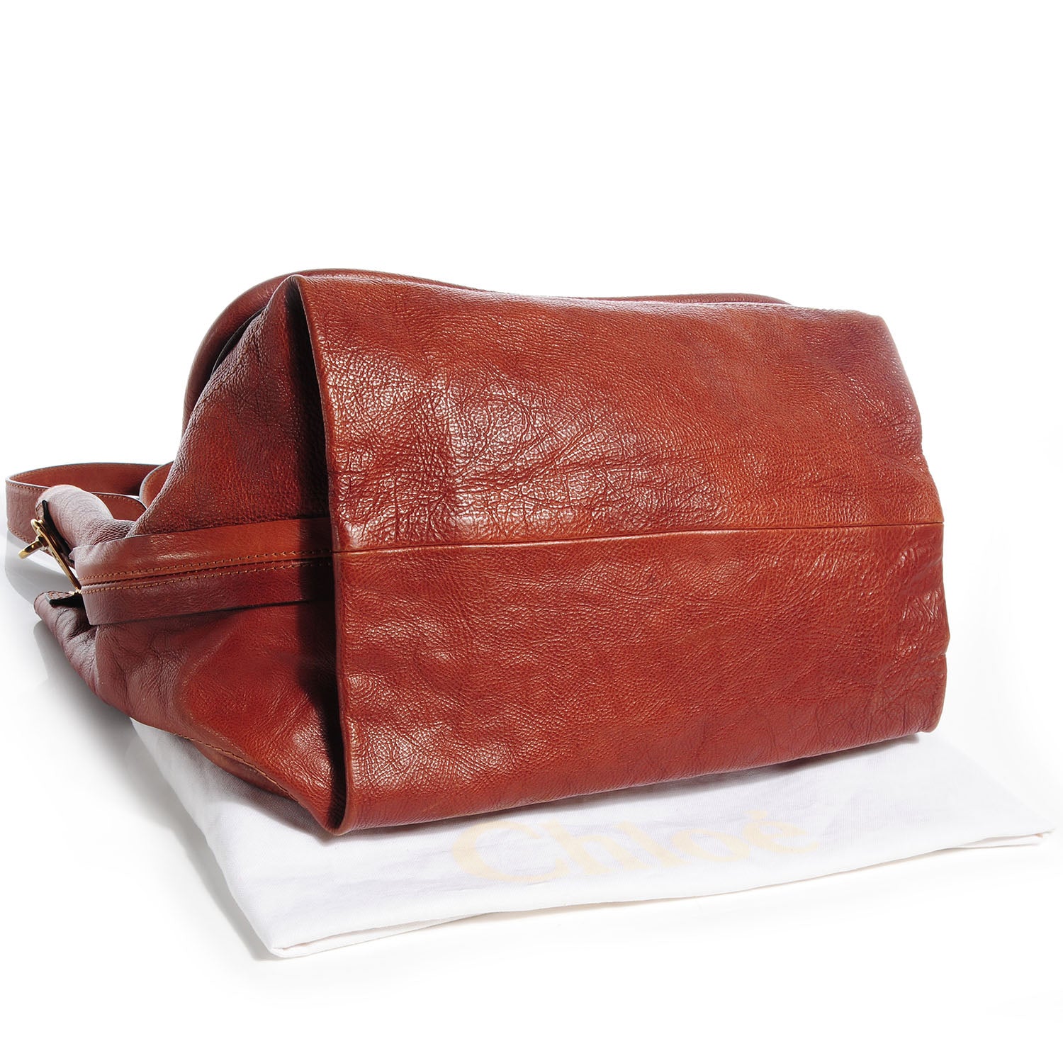Chloe Calfskin Large Paraty Tote Nutmeg 4 of 7