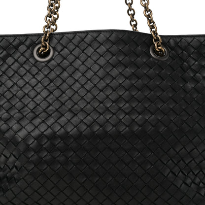 Bottega Veneta Nappa Intrecciato Medium Classic Chain Strap Tote Black 8 of 10