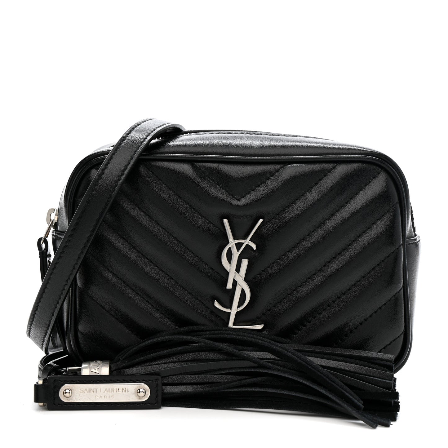 Calfskin Matelasse Monogram Lou Belt Bag Black