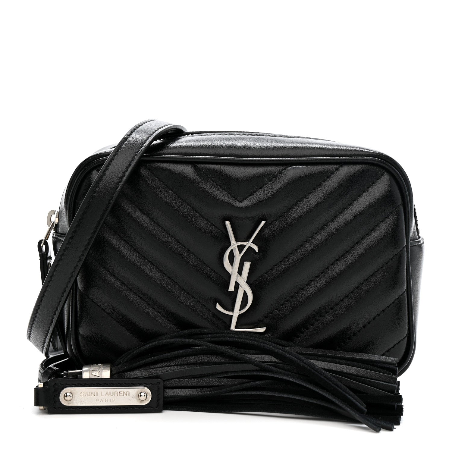 Saint Laurent Calfskin Matelasse Monogram Lou Belt Bag Black 1 of 10