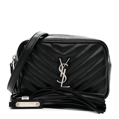 Saint Laurent Calfskin Matelasse Monogram Lou Belt Bag Black 1 of 10