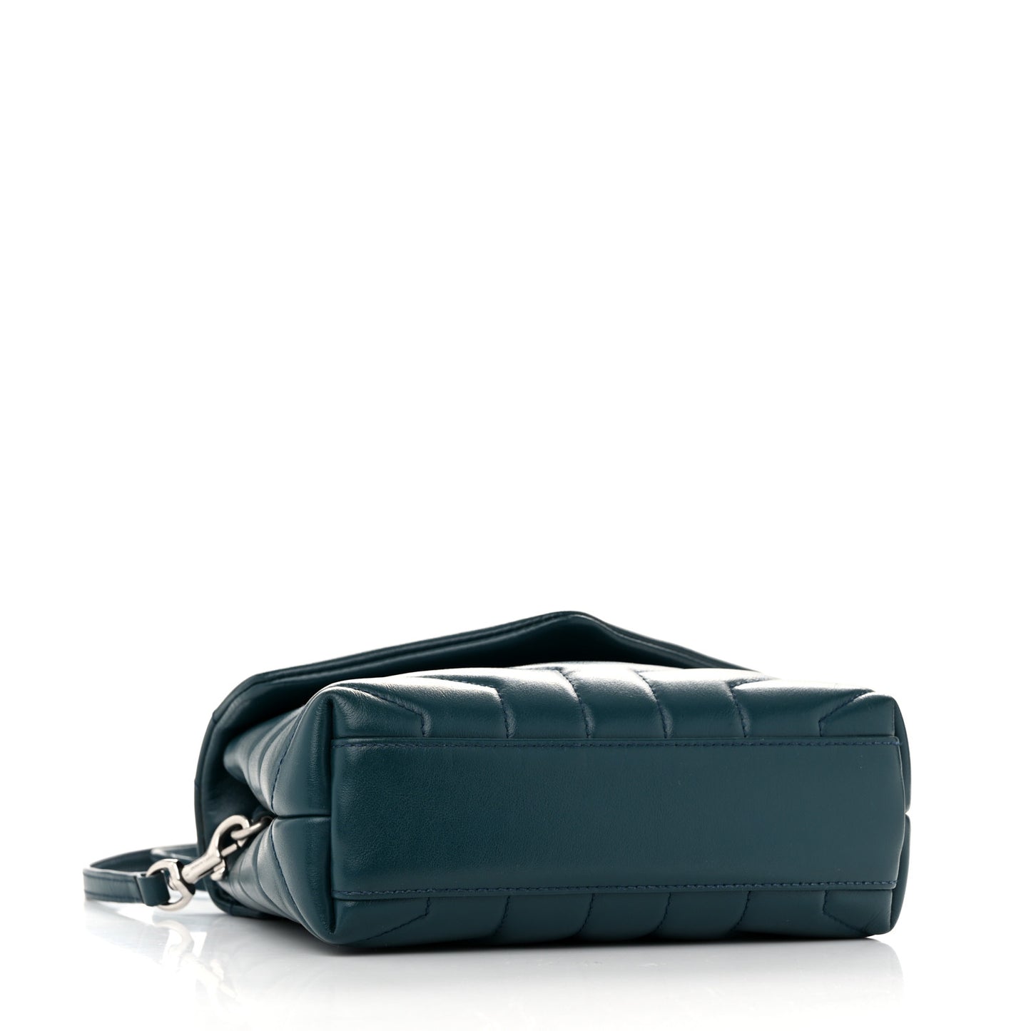 Calfskin Y Quilted Monogram Toy Loulou Satchel Dark Turquoise
