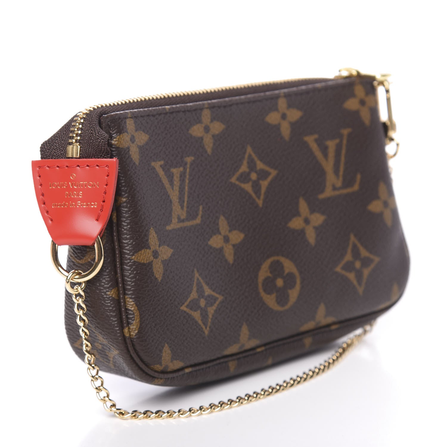 Louis Vuitton Monogram 2020 Christmas Animation Bumper Cars Mini Pochette Accessories Coquelicot 3 of 8