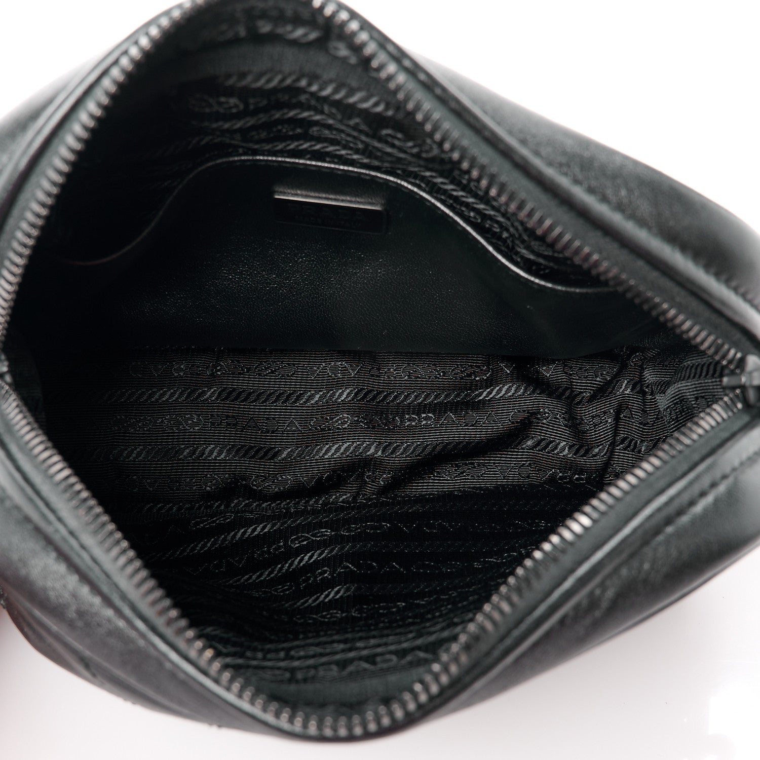 Prada Nappa Triangle Stitched Spectrum Camera Bag Black 5 of 13