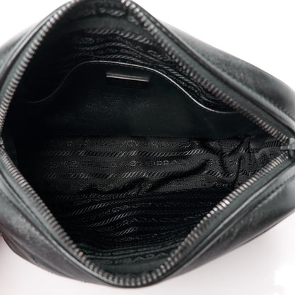 Prada Nappa Triangle Stitched Spectrum Camera Bag Black 5 of 13