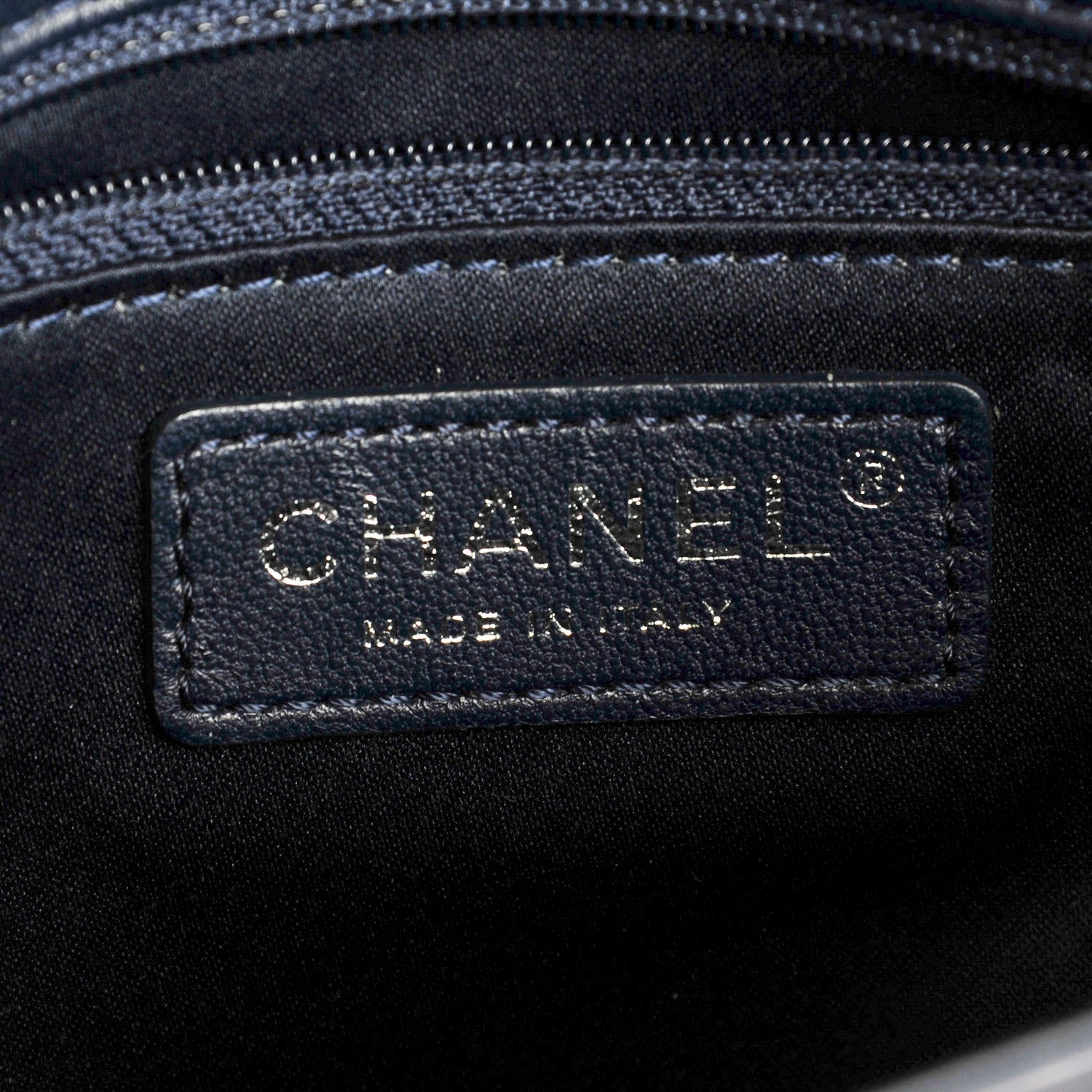 Chanel Lambskin Quilted Pagode Piping Flap Dark Navy Blue 6 of 8