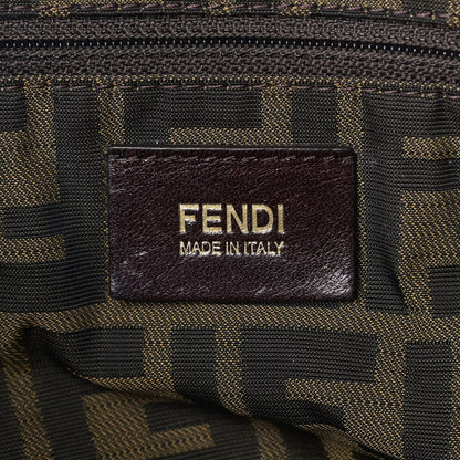 Fendi Calfskin Ruffle Roll Tote Black 5 of 7