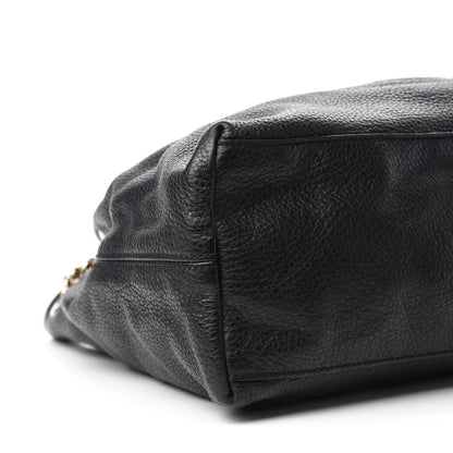 Gucci Pebbled Calfskin Medium Soho Chain Shoulder Bag Black 6 of 12