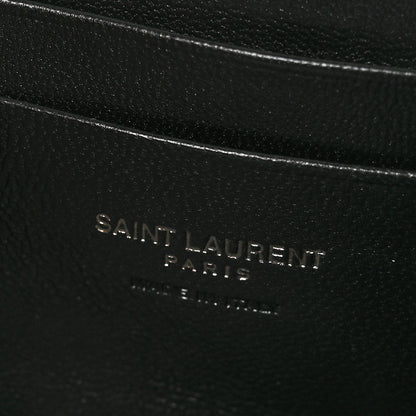 Saint Laurent Grain De Poudre Matelasse Monochrome Monogram Mini Lou Camera Bag Black 6 of 10
