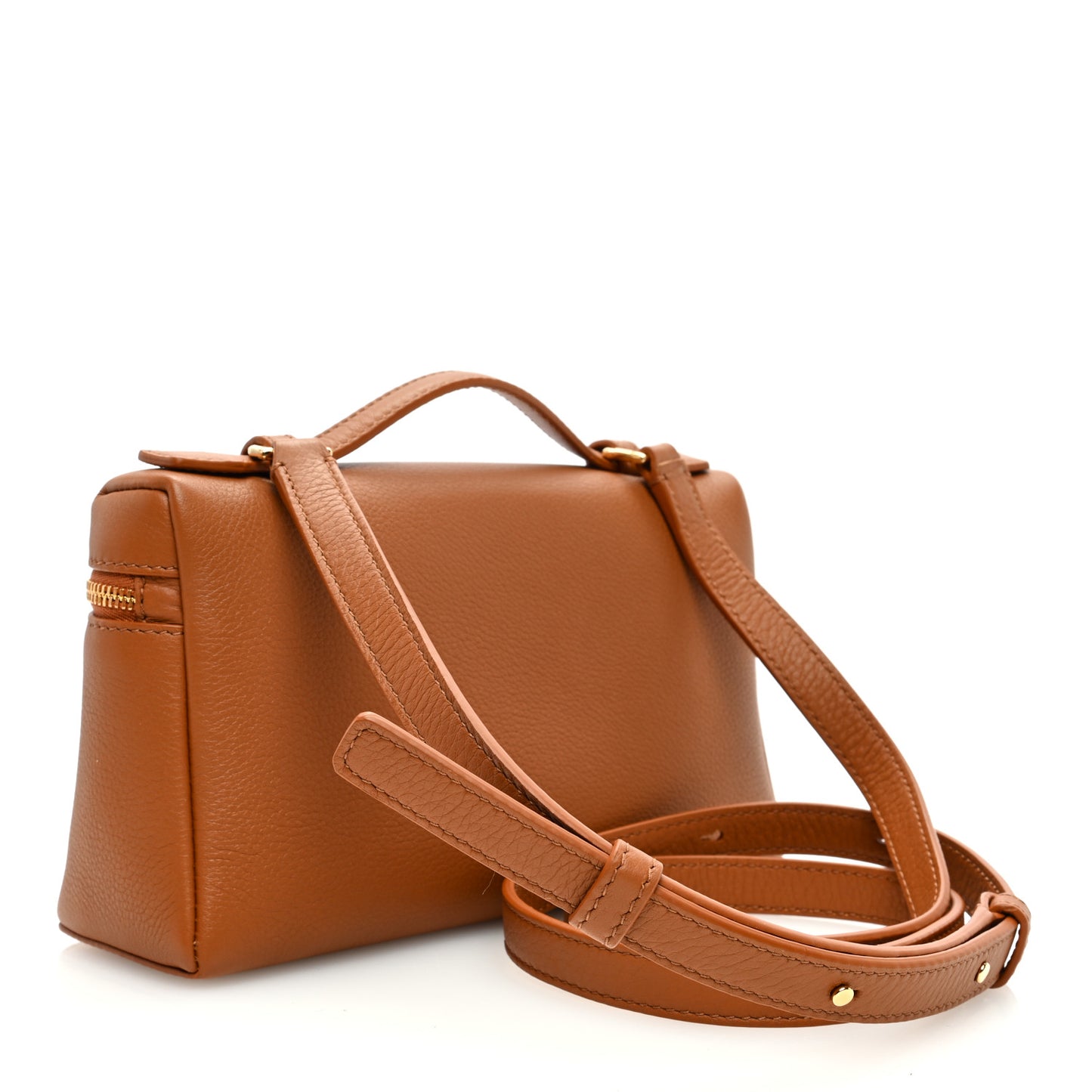 Grained Calfskin L19 Extra Pocket Pouch Warm Tan