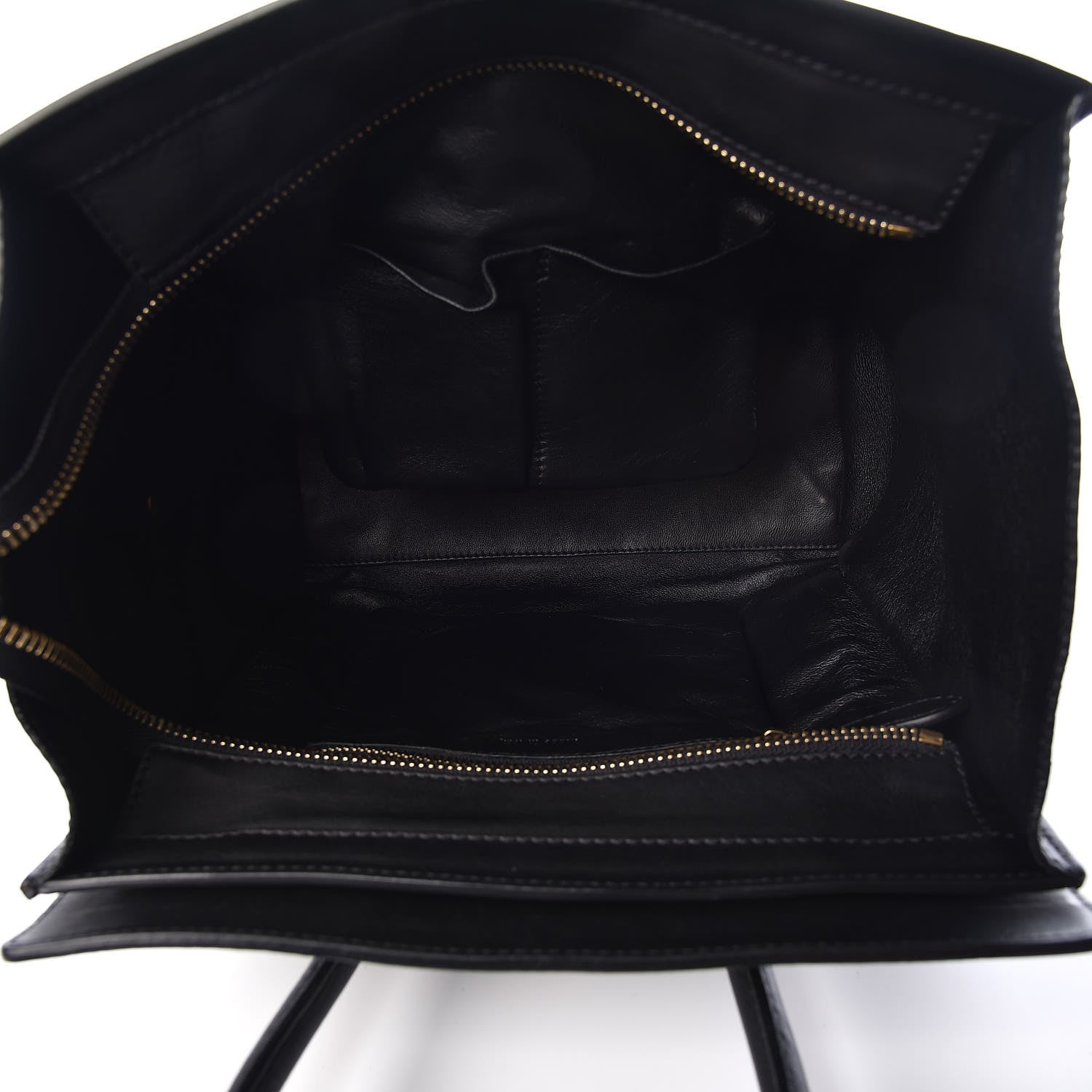 Celine Calfskin Micro Luggage Black 5 of 10