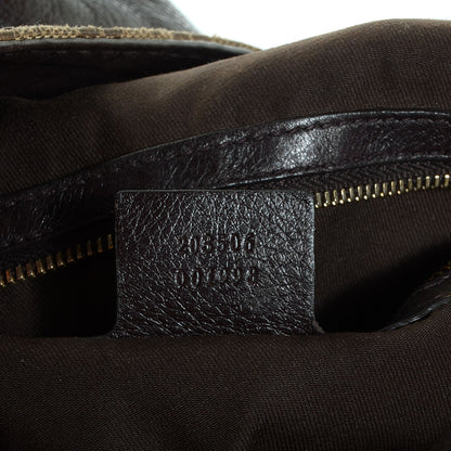 Gucci Monogram Medium Charlotte Hobo Dark Brown 7 of 7