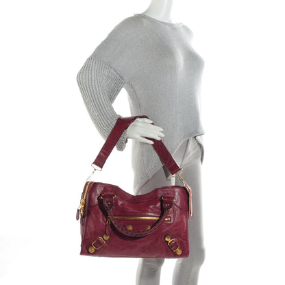 Balenciaga Agneau Giant 21 Gold Hardware City Pourpre 2 of 8
