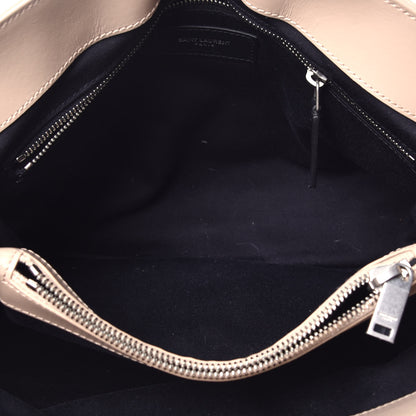 Saint Laurent Calfskin Y Quilted Monogram Medium Loulou Chain Satchel Nude Powder 5 of 9